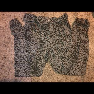Cheetah Joggers Size Small